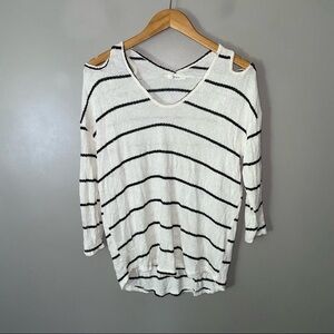 Cherish Cold Shoulder Lightweight sweater